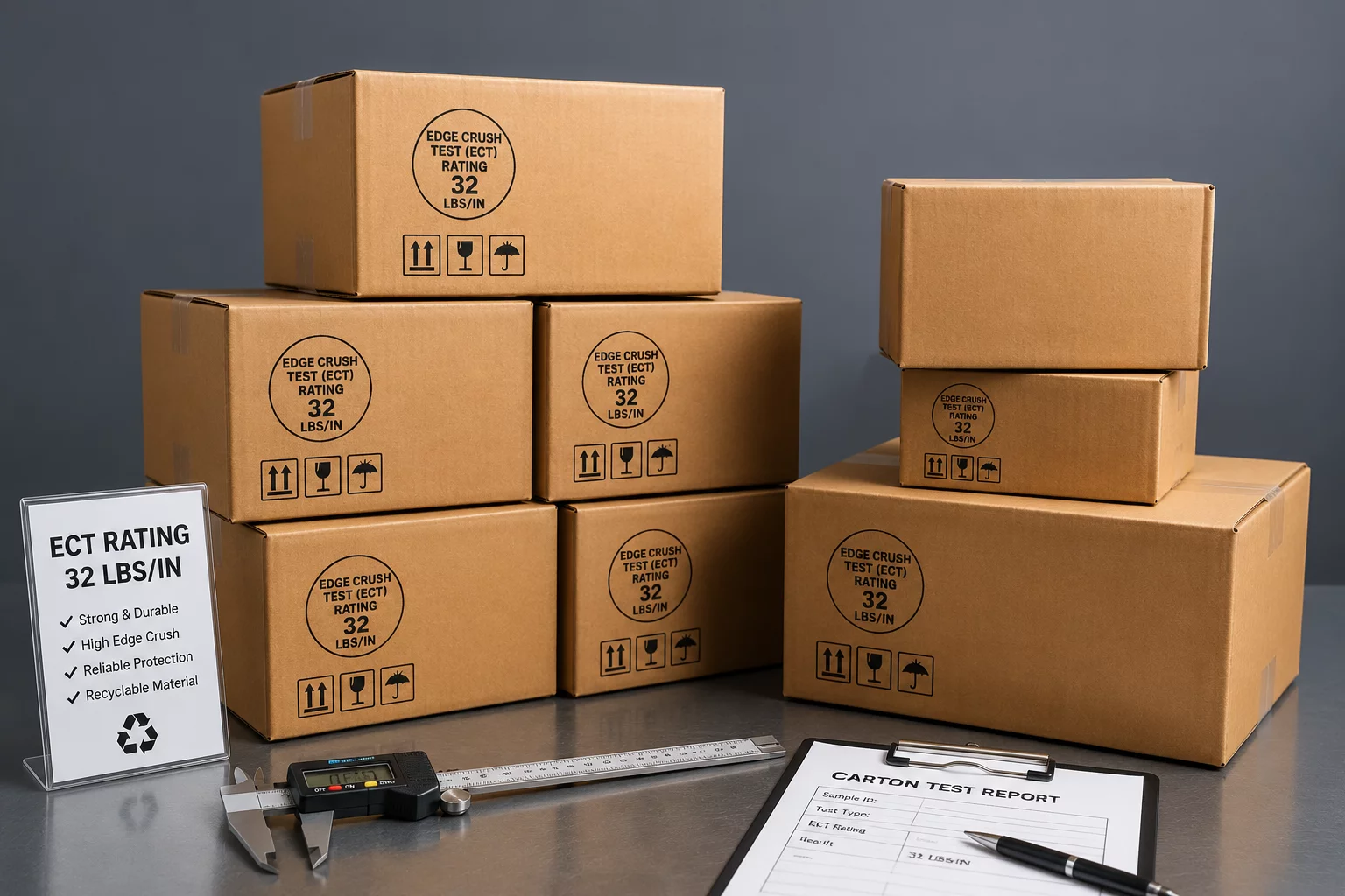 Standard corrugated cardboard box selection inspection