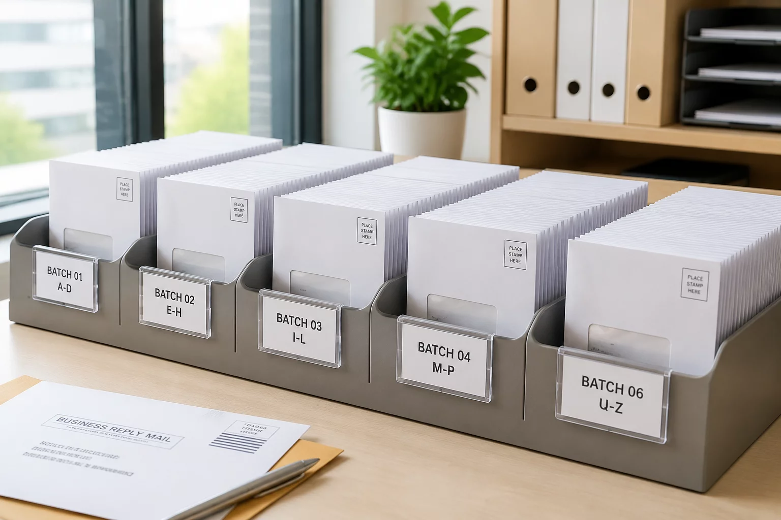 Multi-Recipient Mailing Checklist batch sorting table